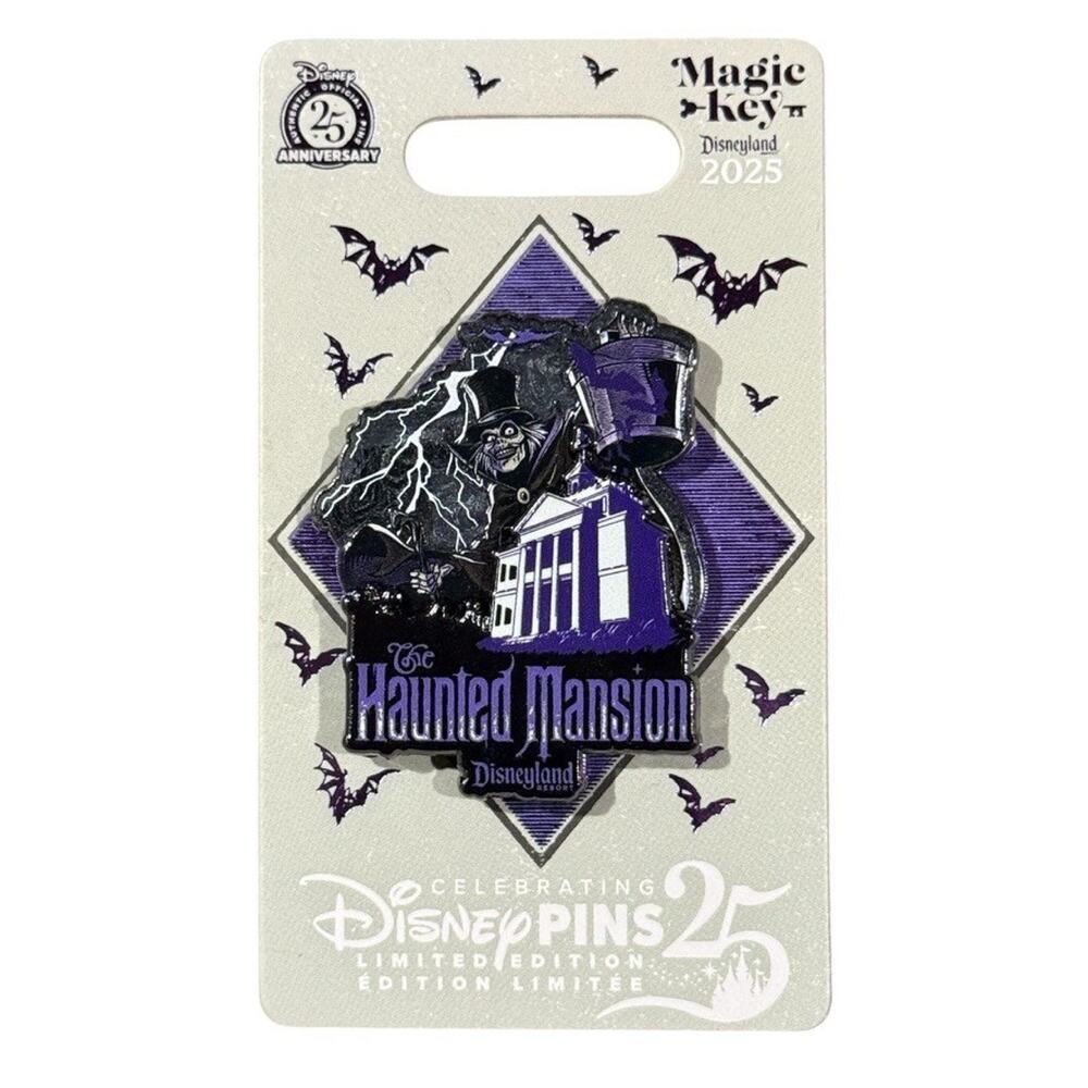 Disney Disneyland 2025 Haunted Mansion Hatbox Ghost Magic Key Pin LE 4000 NEW
